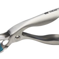 Mango tipo pinza para uso de charola de acero inoxidable